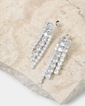 Forcast Abby Sterling Sil Plat Earring* Earrings|Silver Collection