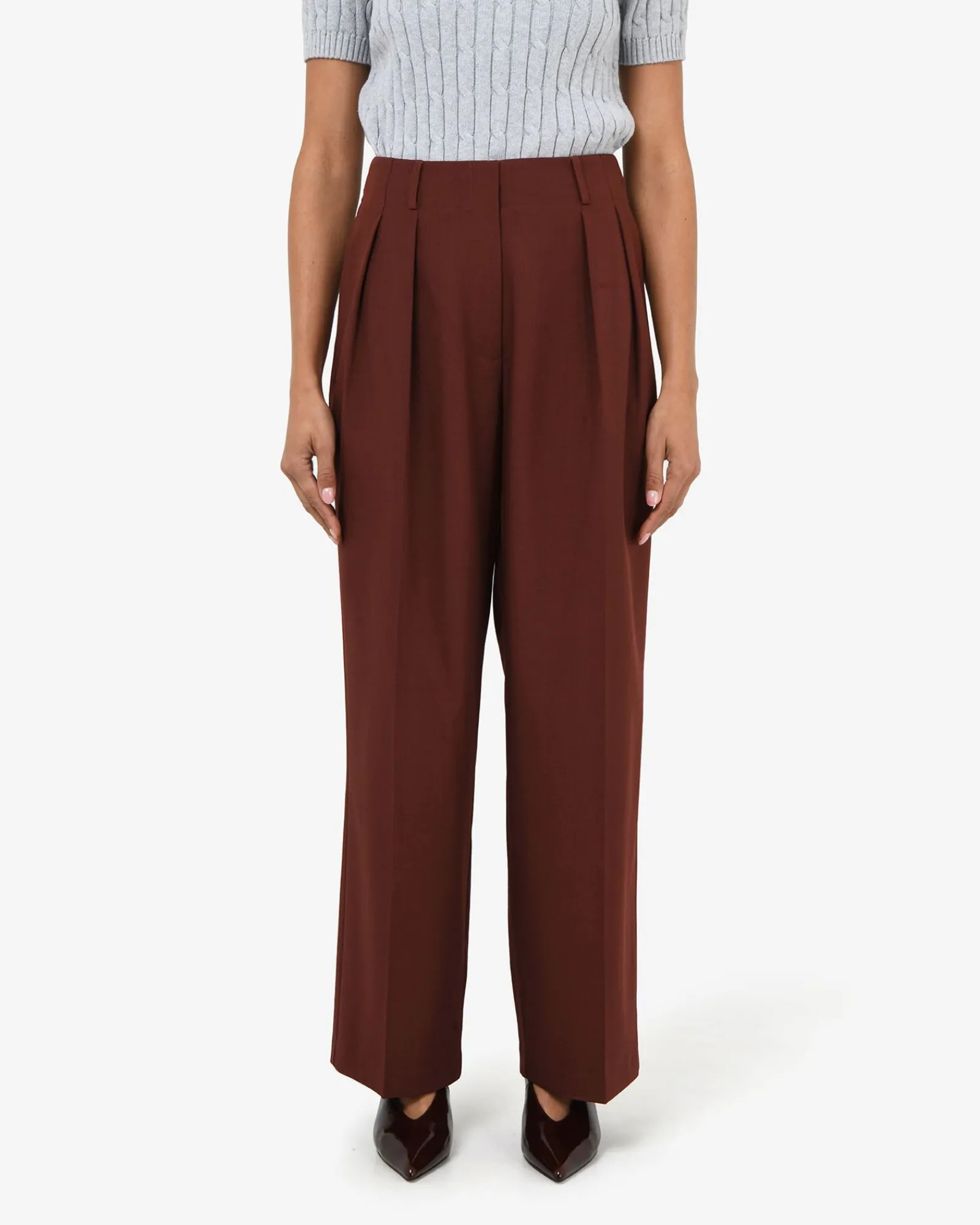 Forcast Abel Adjustable Waist Pants* High-Waisted Pants|Straight Leg Pants