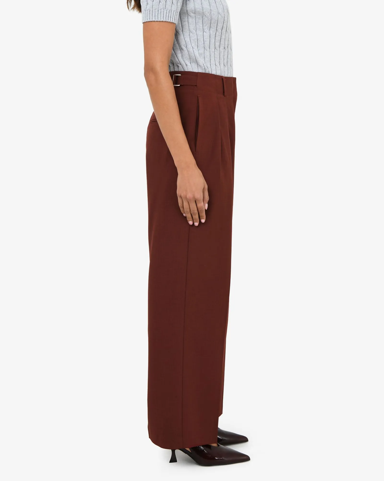 Forcast Abel Adjustable Waist Pants* High-Waisted Pants|Straight Leg Pants