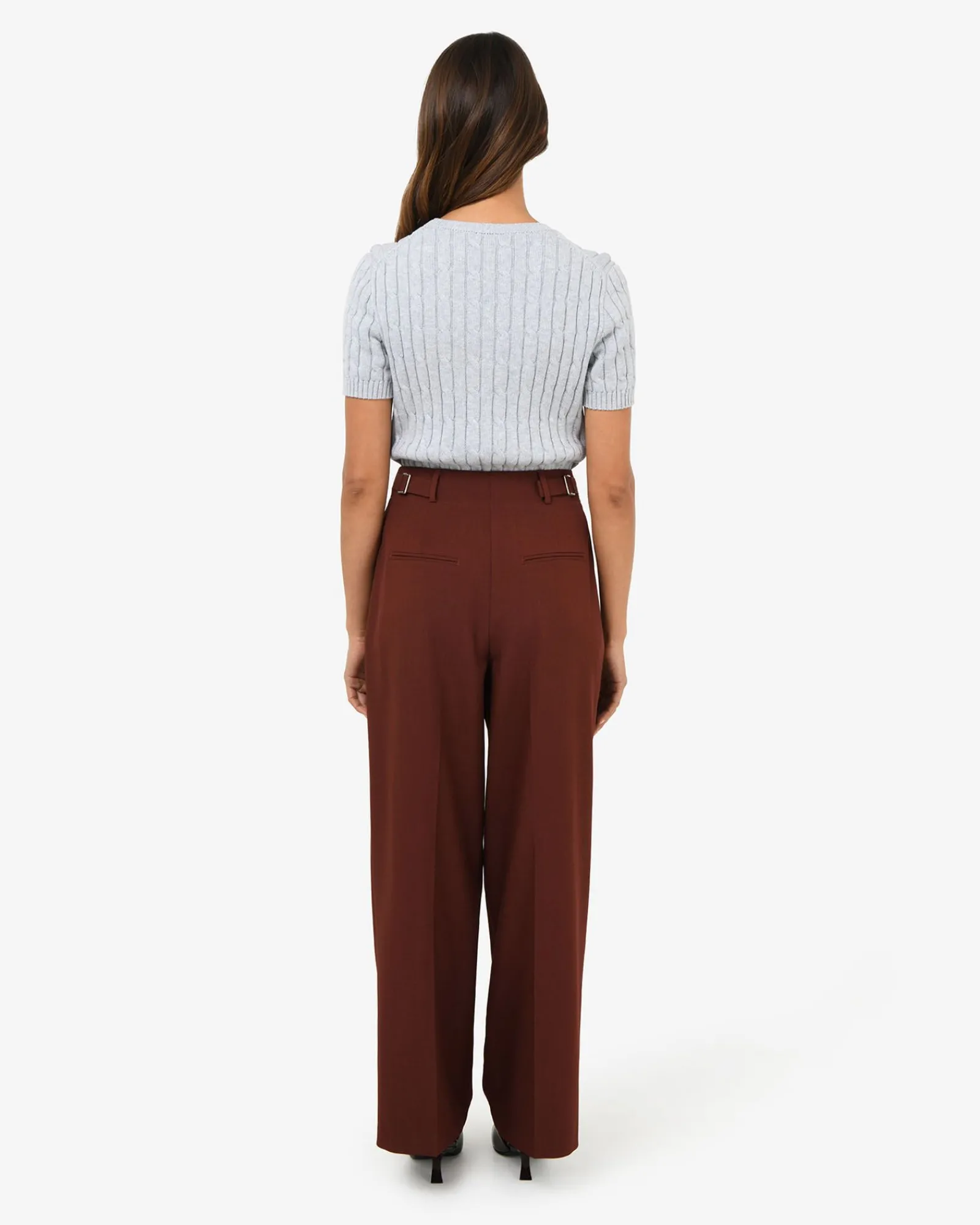 Forcast Abel Adjustable Waist Pants* High-Waisted Pants|Straight Leg Pants