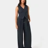 Forcast Abel Elastic Waist Relax Pants* High-Waisted Pants|Wide-Leg Pants