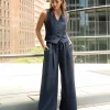 Forcast Abel Elastic Waist Relax Pants* High-Waisted Pants|Wide-Leg Pants
