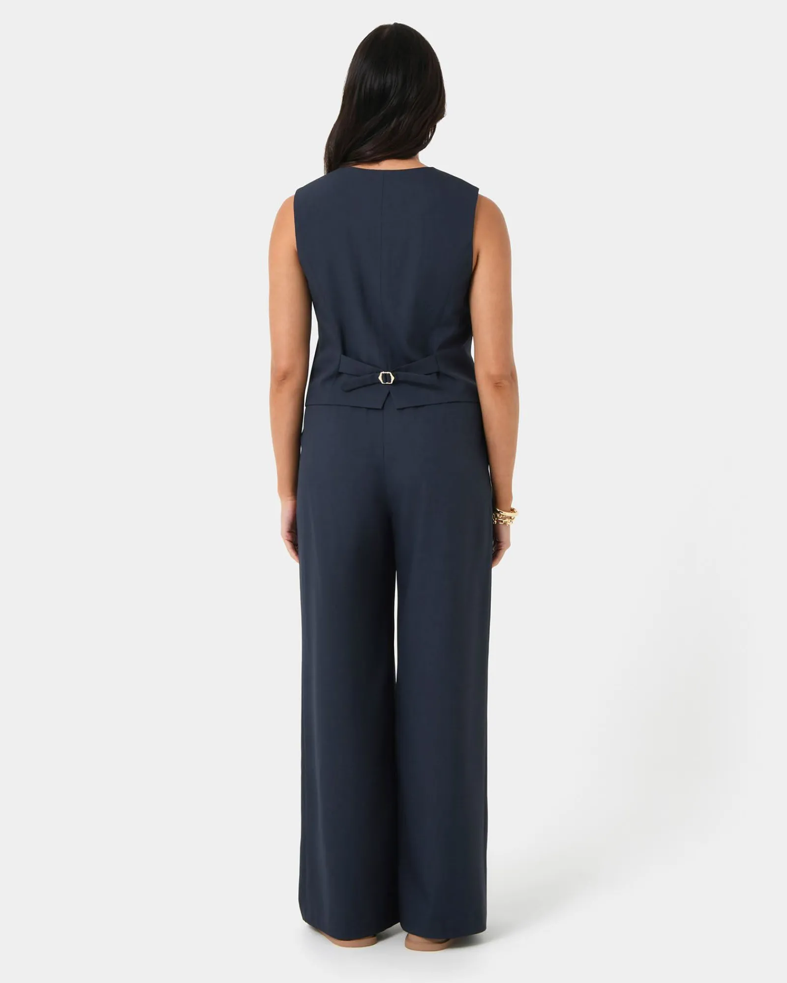 Forcast Abel Elastic Waist Relax Pants* High-Waisted Pants|Wide-Leg Pants