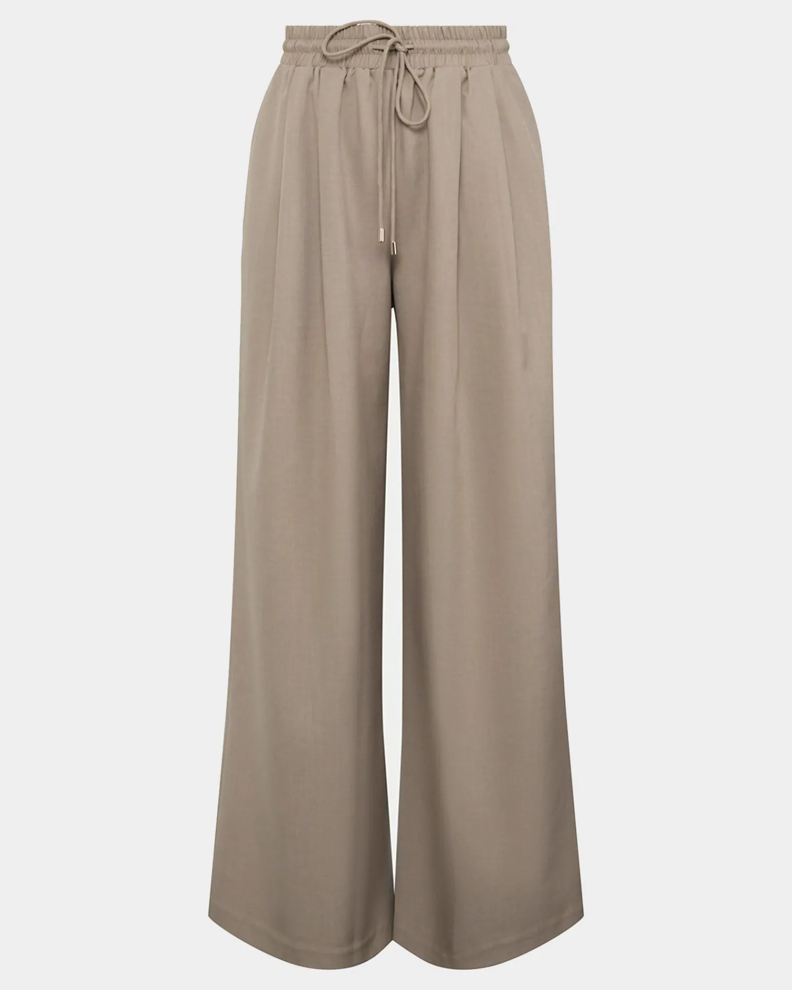 Forcast Abel Elastic Waist Relax Pants* High-Waisted Pants|Straight Leg Pants