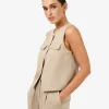 Forcast Abel Relaxed Pocket Vest* Work Tops|Vests & Waistcoats