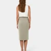 Forcast Ace Side Button Skirt* Midi & Maxi Skirts|Work Skirts