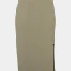 Forcast Ace Side Button Skirt* Midi & Maxi Skirts|Work Skirts