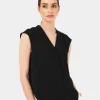 Forcast Adelaide V-neck Cap Sleeve Top* T-Shirts & Tops|Work Tops