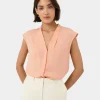 Forcast Adelaide V-neck Cap Sleeve Top* T-Shirts & Tops|Work Tops