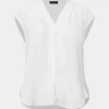 Forcast Adelaide V-neck Cap Sleeve Top* T-Shirts & Tops|Work Tops