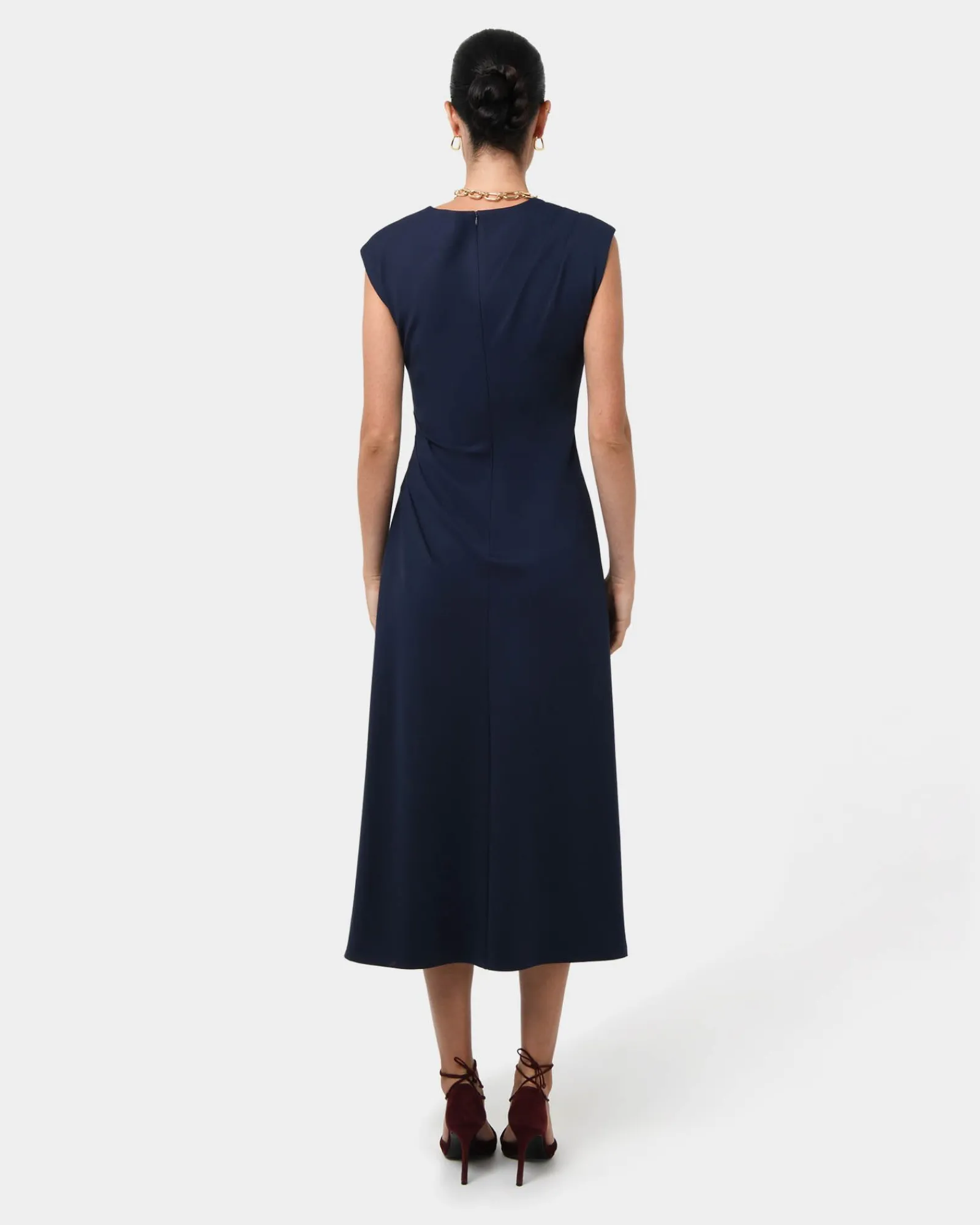 Forcast Adele Pleated Midi Dress* Midi Dresses|Midi Dresses