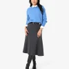 Forcast Adele Side Panel Midi Skirt* Midi & Maxi Skirts|Work Skirts