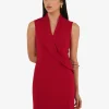 Forcast Alaia Twisted Lapel Midi Dress* Midi Dresses|Midi Dresses