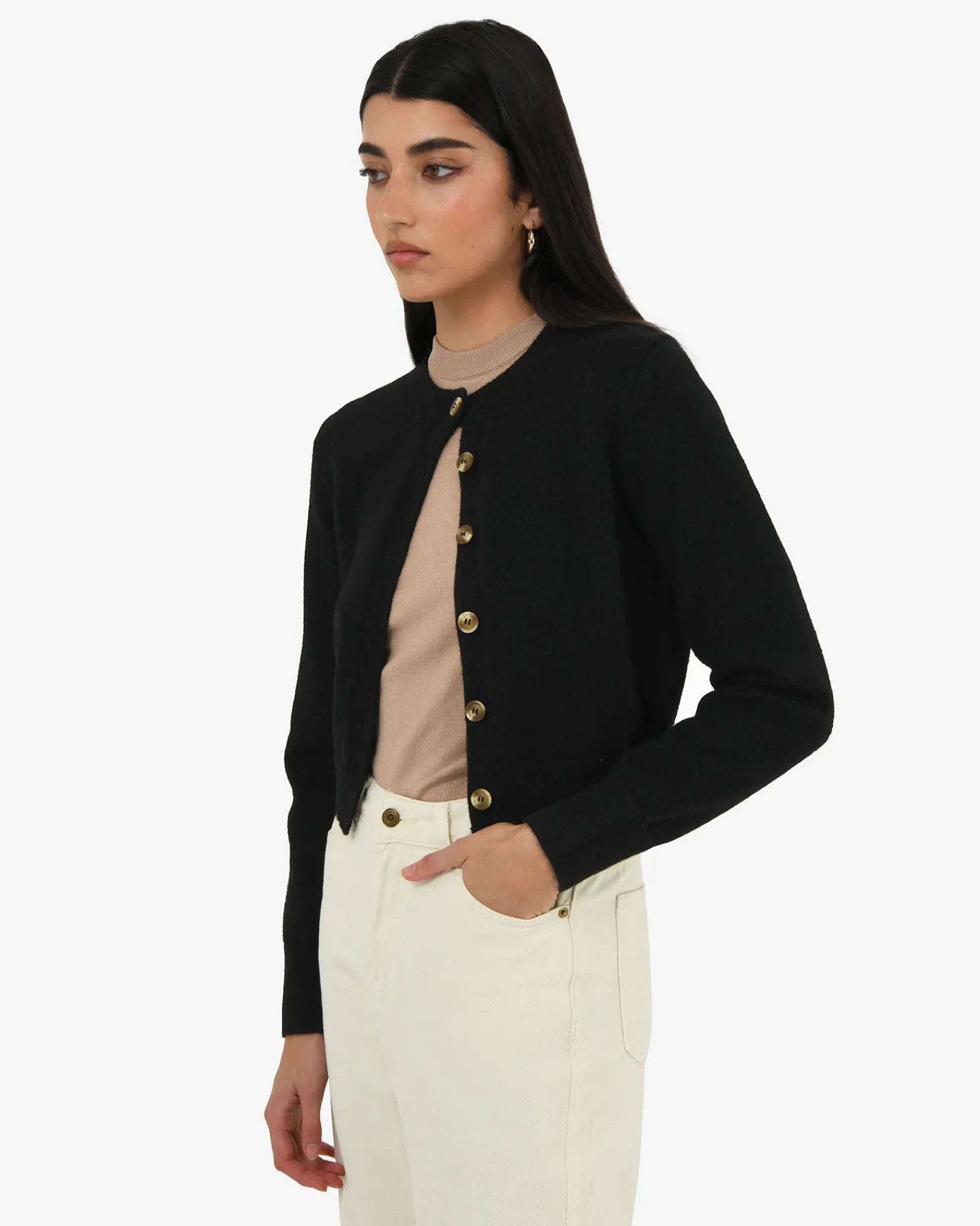 Forcast Alina Button Cardigan* T-Shirts & Tops|Long Sleeve Tops