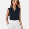 Forcast Alivia 2 V-neck Top* T-Shirts & Tops|Work Tops