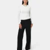 Forcast Alla Contrast Elastic Pants* High-Waisted Pants|Straight Leg Pants