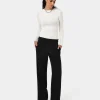 Forcast Alla Contrast Elastic Pants* High-Waisted Pants|Straight Leg Pants