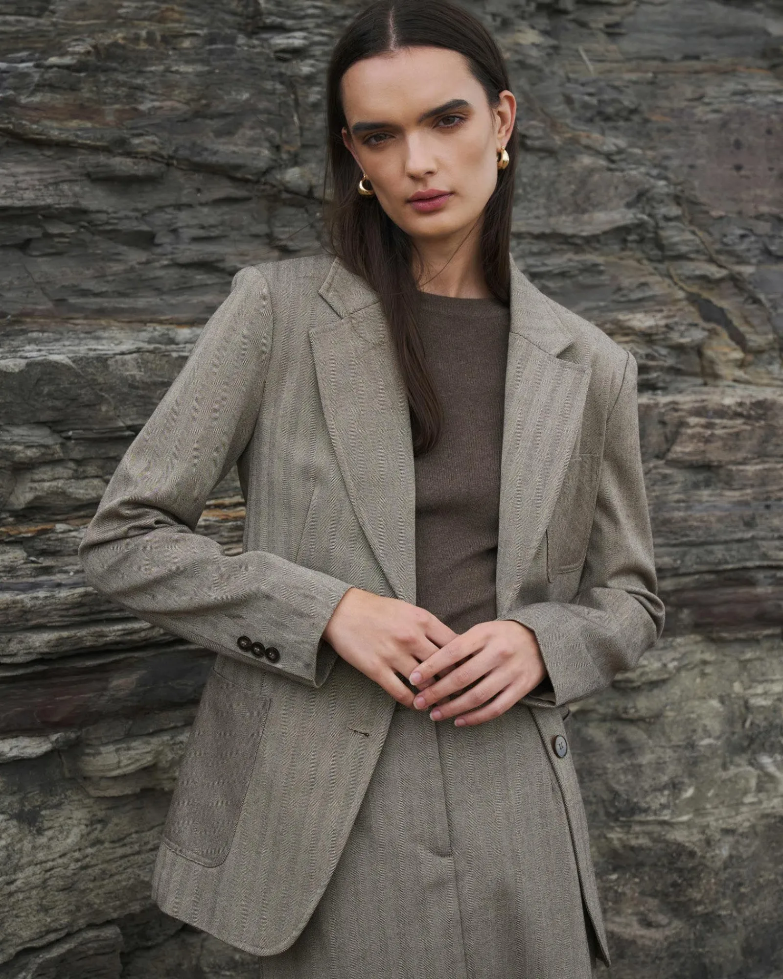 Forcast Allara Herringbone Jacket* Jackets & Blazers|Matching Sets