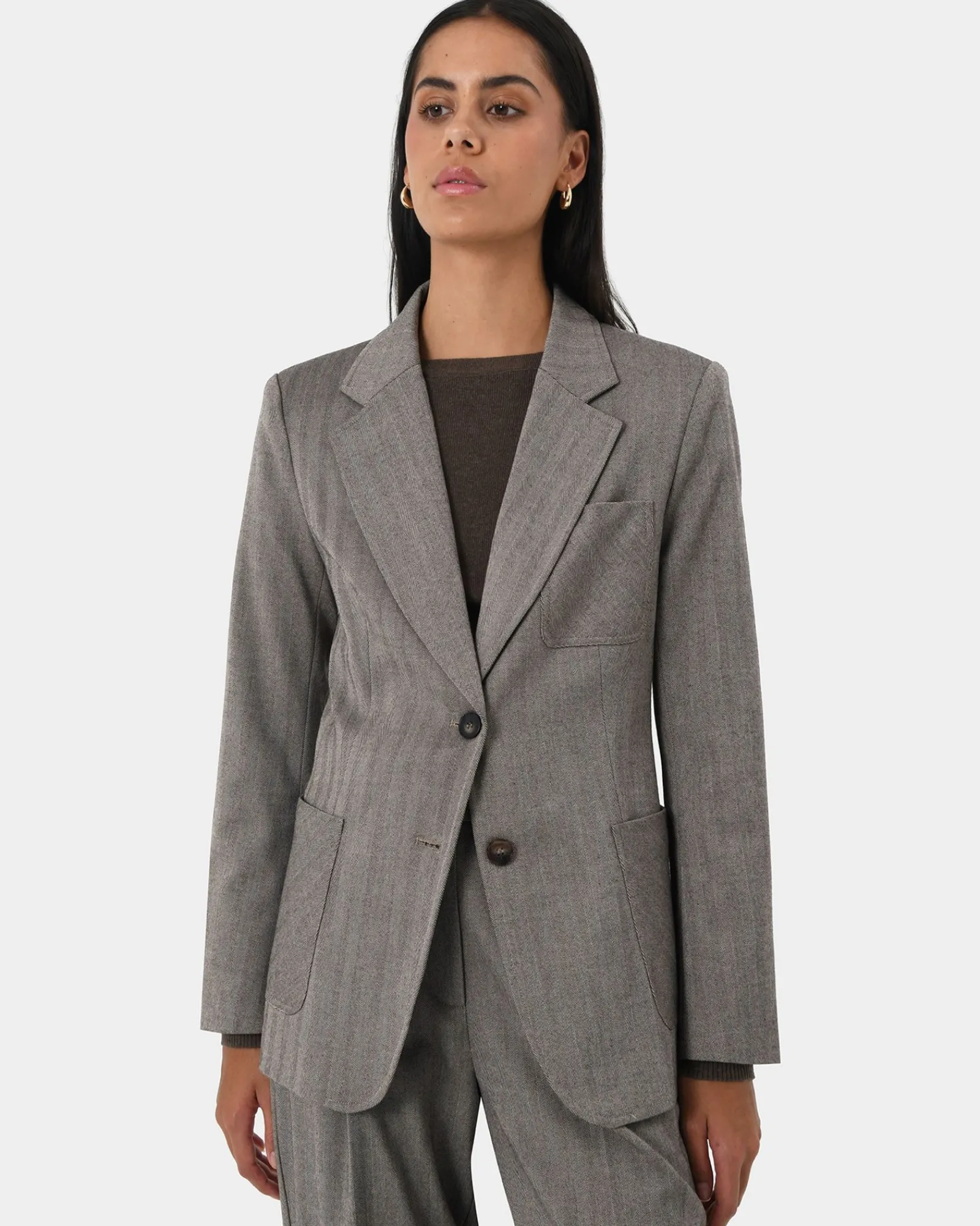 Forcast Allara Herringbone Jacket* Jackets & Blazers|Matching Sets