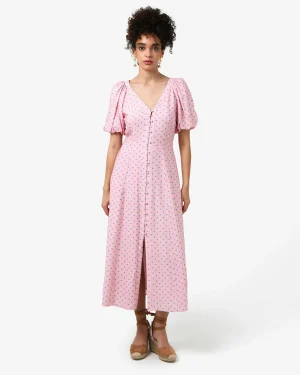 Forcast Almeria Polka Dot Dress* Midi Dresses|Midi Dresses