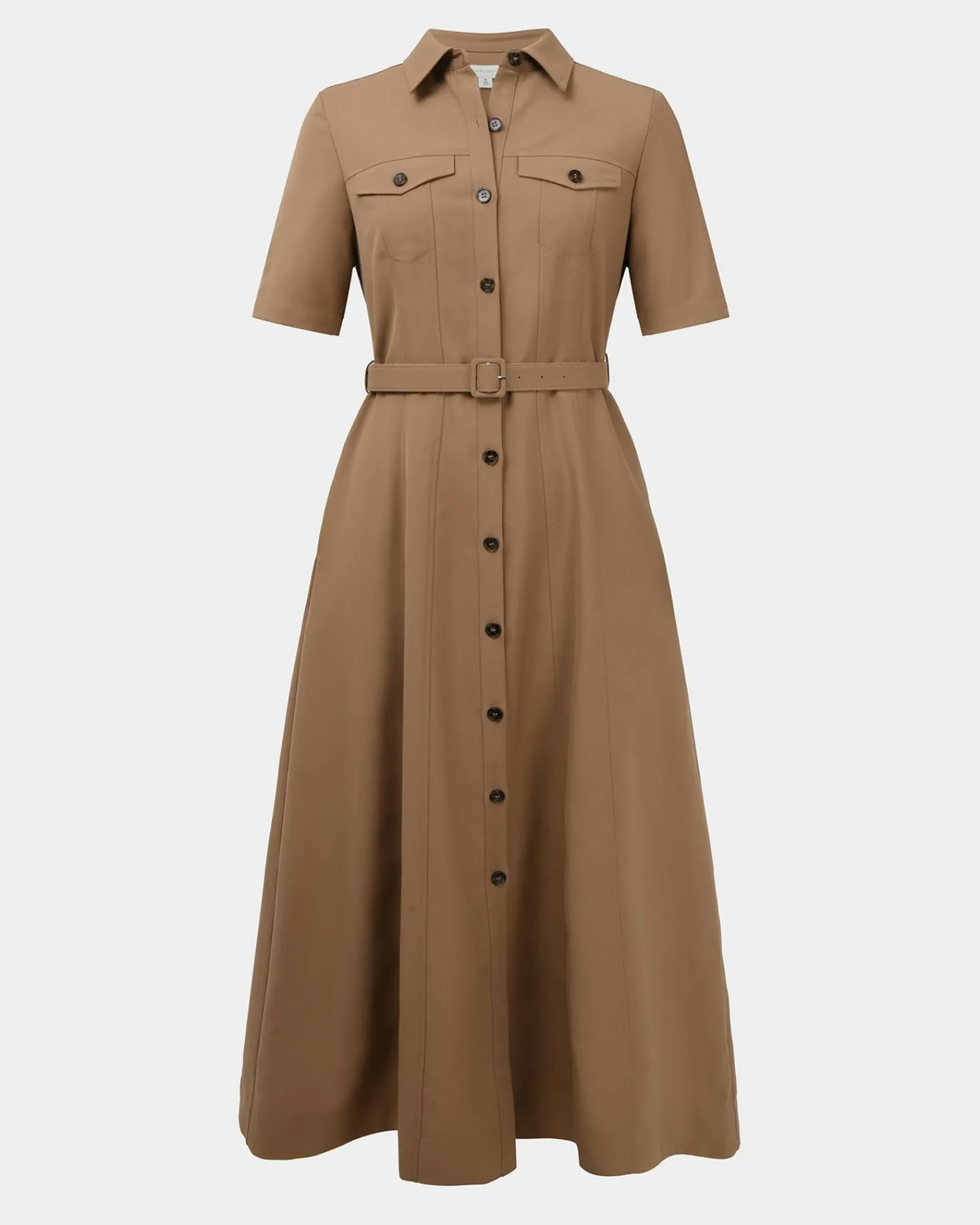 Forcast Amera Belted Utility Dress* Midi Dresses|Midi Dresses