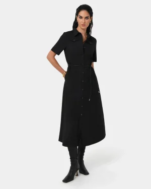Forcast Amera Belted Utility Dress* Midi Dresses|Midi Dresses