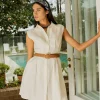 Forcast Ami Linen Mini Beach Dress* Conscious|Mini Dresses