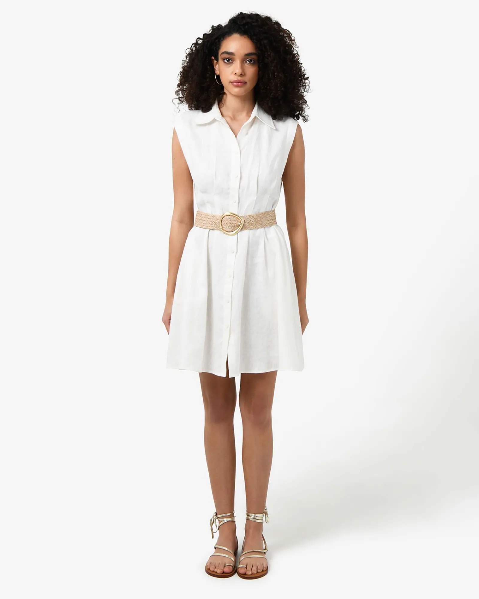 Forcast Ami Linen Mini Beach Dress* Conscious|Mini Dresses