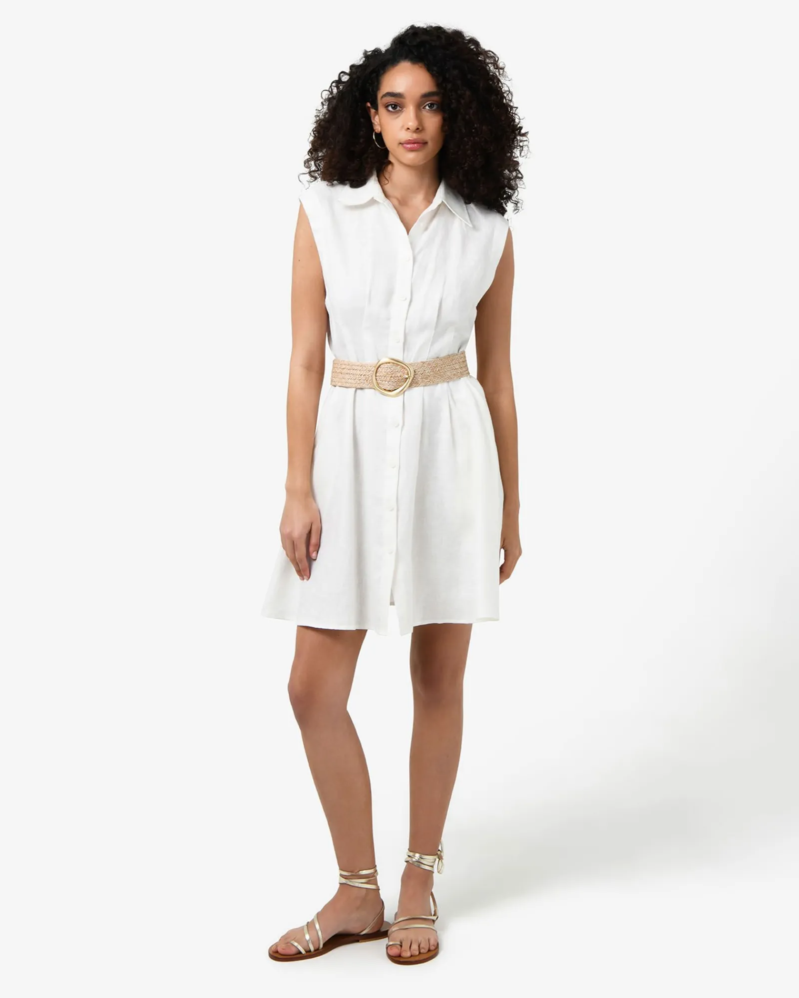 Forcast Ami Linen Mini Beach Dress* Conscious|Mini Dresses