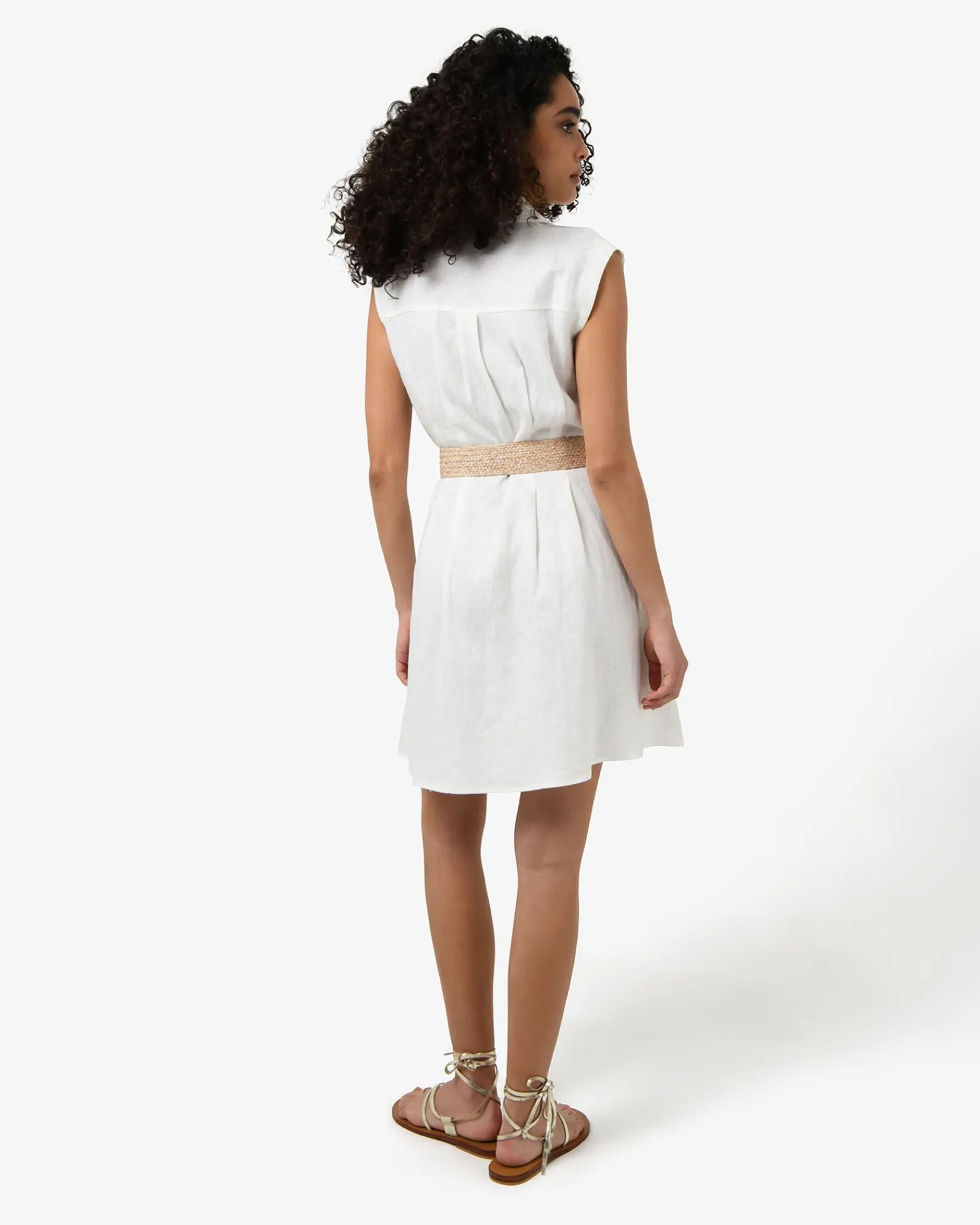 Forcast Ami Linen Mini Beach Dress* Conscious|Mini Dresses