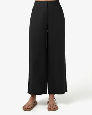 Forcast Ami Wide Leg Linen Pants* Conscious|High-Waisted Pants