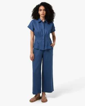 Forcast Ami Wide Leg Linen Pants* Conscious|High-Waisted Pants