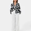 Forcast Anella Monochrome Print Blouse* Long Sleeve Tops|Shirts & Blouses