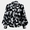 Forcast Anella Monochrome Print Blouse* Long Sleeve Tops|Shirts & Blouses