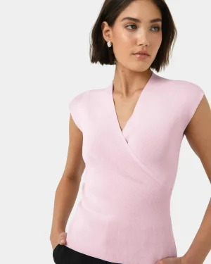 Forcast Ani Wrap Knit Top* T-Shirts & Tops|Work Tops