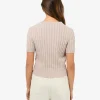 Forcast Anita Short Sleeve Cable Knit* T-Shirts & Tops|Work Tops