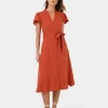 Forcast Anne Linen Midi Dress* Midi Dresses|Midi Dresses