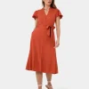 Forcast Anne Linen Midi Dress* Midi Dresses|Midi Dresses