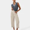 Forcast Antonia Relaxed Cuff Pants* Cropped Pants|High-Waisted Pants