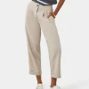 Forcast Antonia Relaxed Cuff Pants* Cropped Pants|High-Waisted Pants