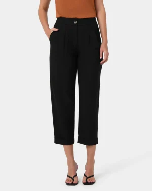 Forcast Antonia Relaxed Cuff Pants* Cropped Pants|High-Waisted Pants