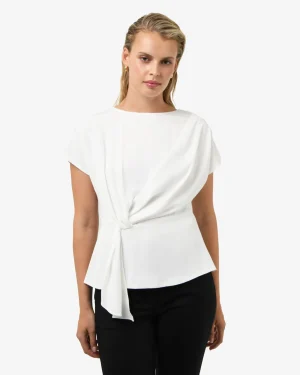 Forcast Athena Draped Top* T-Shirts & Tops|Work Tops