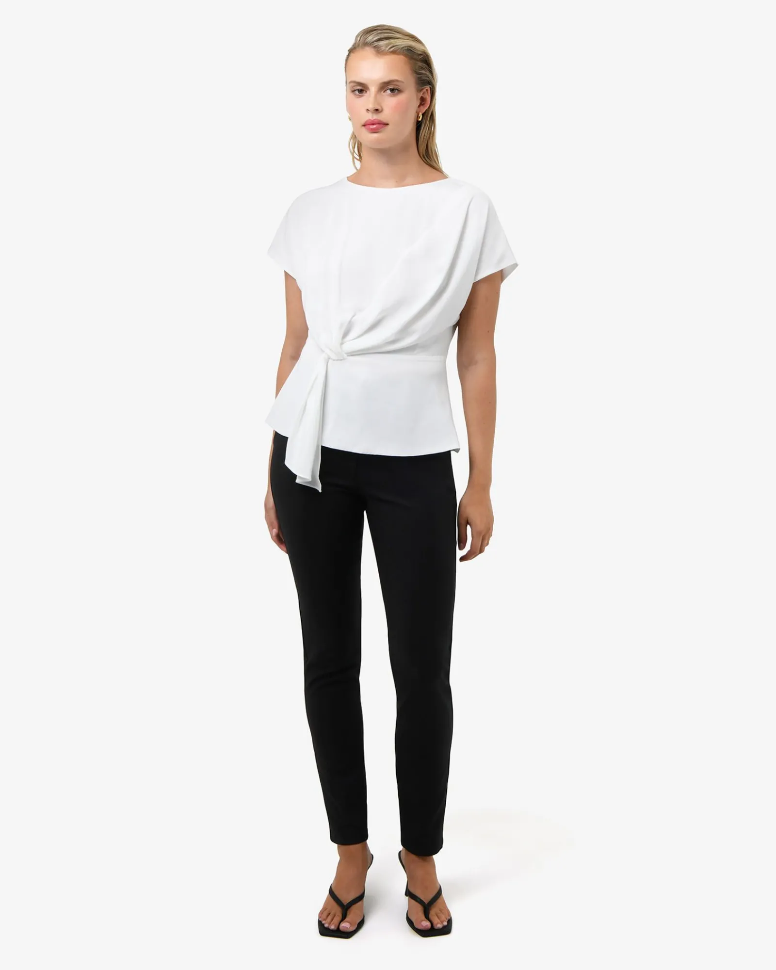 Forcast Athena Draped Top* T-Shirts & Tops|Work Tops