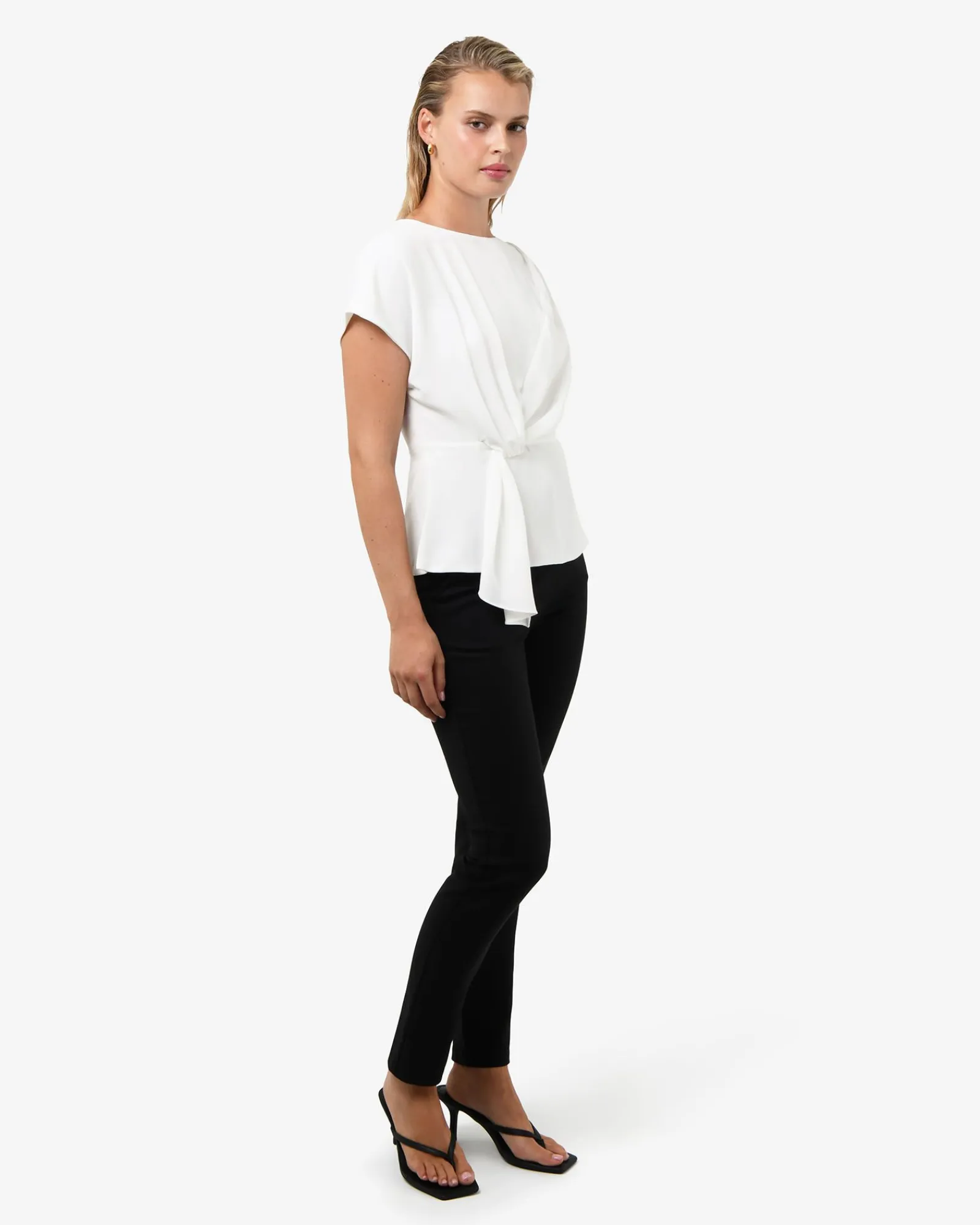 Forcast Athena Draped Top* T-Shirts & Tops|Work Tops