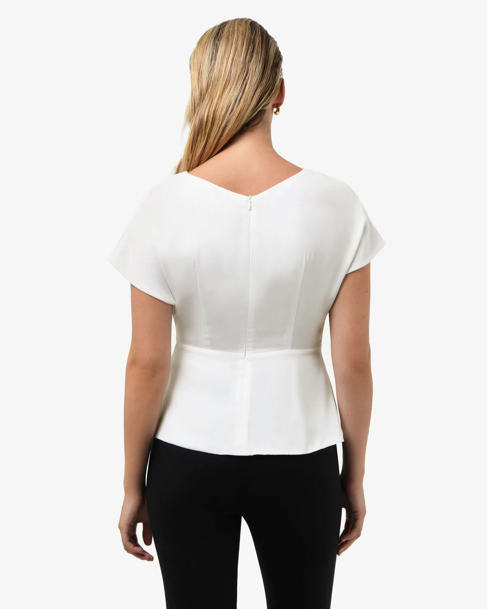 Forcast Athena Draped Top* T-Shirts & Tops|Work Tops
