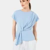 Forcast Athena Draped Top* T-Shirts & Tops|Work Tops