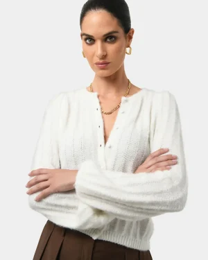 Forcast Aura Fluffy Knit Cardigan* T-Shirts & Tops|Long Sleeve Tops