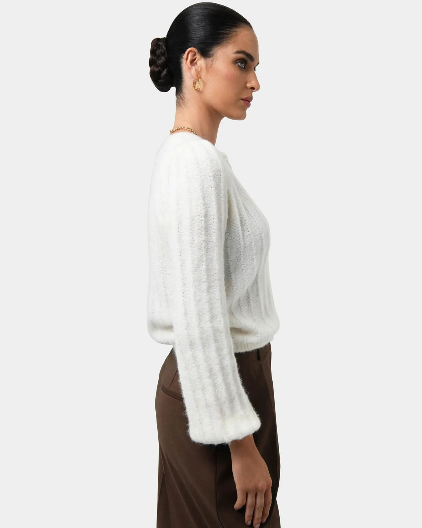 Forcast Aura Fluffy Knit Cardigan* T-Shirts & Tops|Long Sleeve Tops