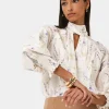 Forcast Aurae Floral Tie Blouse* T-Shirts & Tops|Long Sleeve Tops