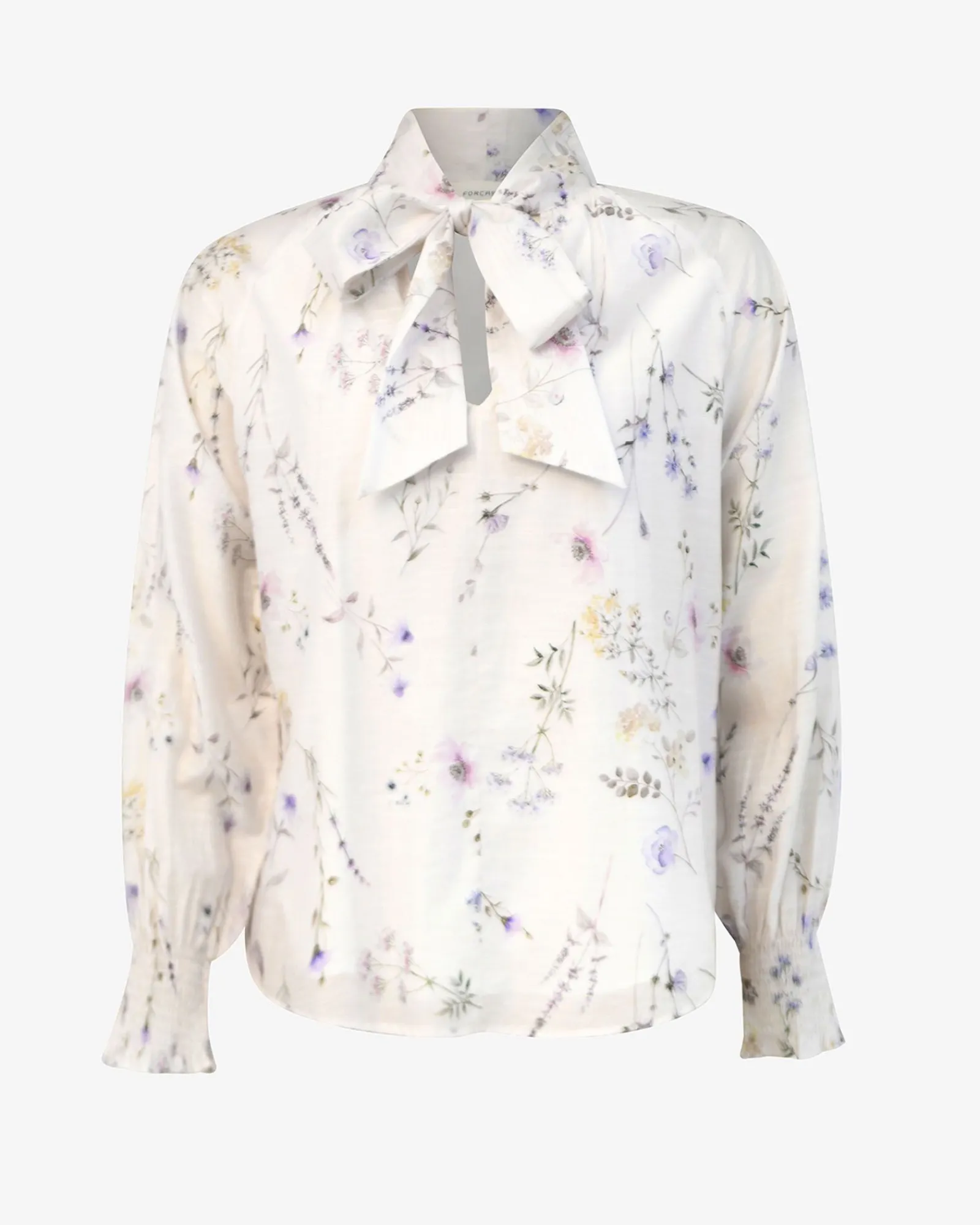 Forcast Aurae Floral Tie Blouse* T-Shirts & Tops|Long Sleeve Tops